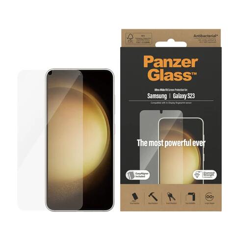 PanzerGlass Ultra-Wide Fit Displayschutz für Samsung Galaxy S23 PanzerGlass Ultra-Wide Fit Displayschutz für Samsung Galaxy S23